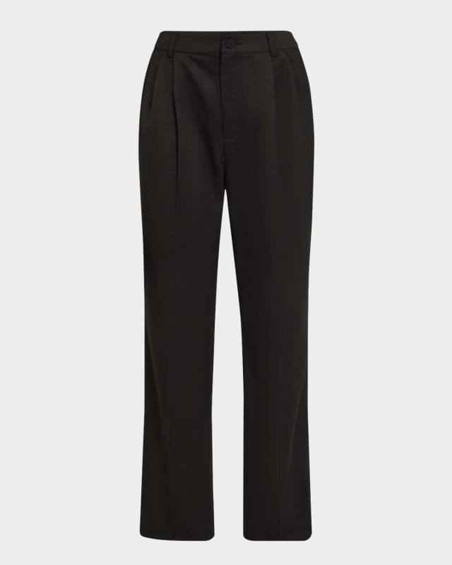 Henry Straight Leg Wool Trousers