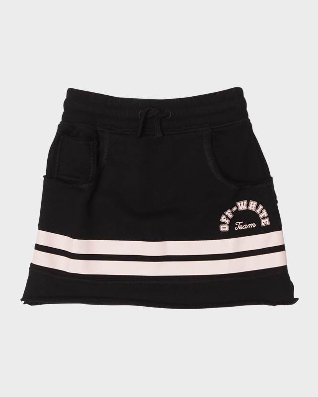 Girl's Team 23 Drawstring Mini Sweatskirt, Size 4-10