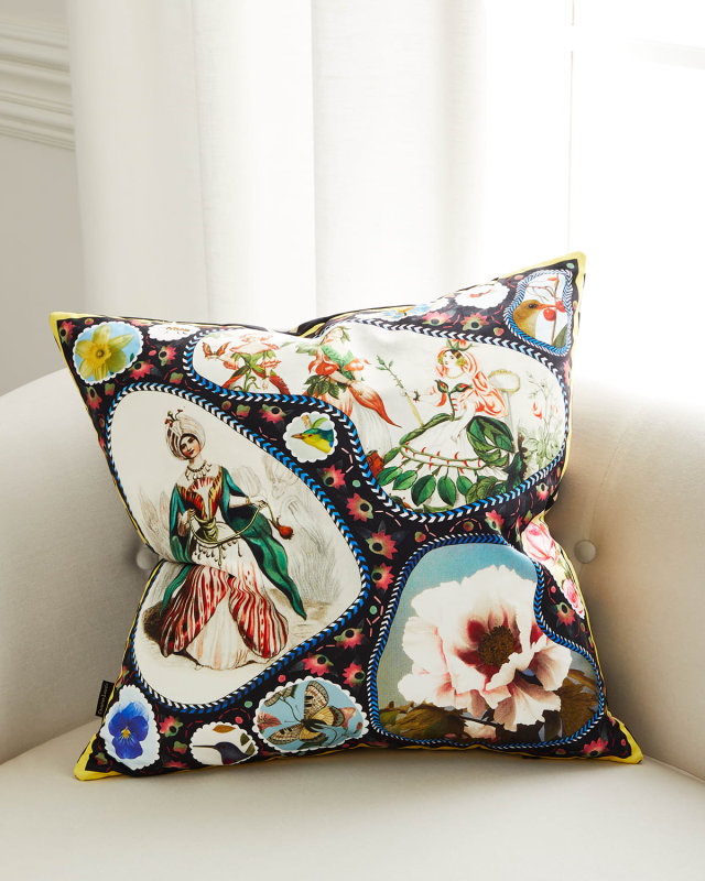 Le Jardin Feerique Cushion, 22" Square