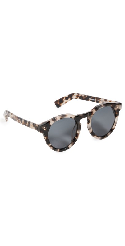 Illesteva Leonard II E White Tortoise Sunglasses White Tortoise Grey
