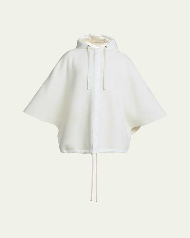 Hooded Wool Cashmere Cape