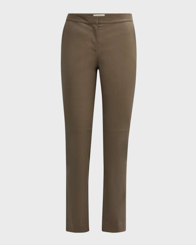 Leather and Acclaimed Stretch Cigarette Pants