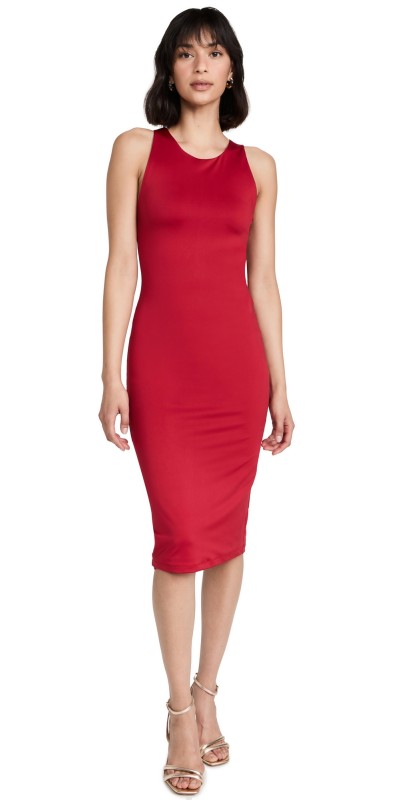 Black Halo Hudson Sheath Dress Ruby Red