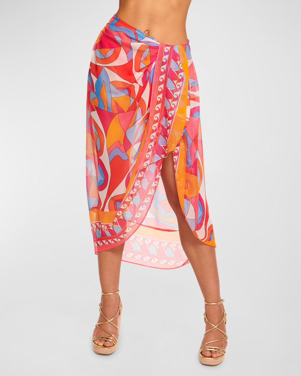 Iona Printed Pareo Coverup