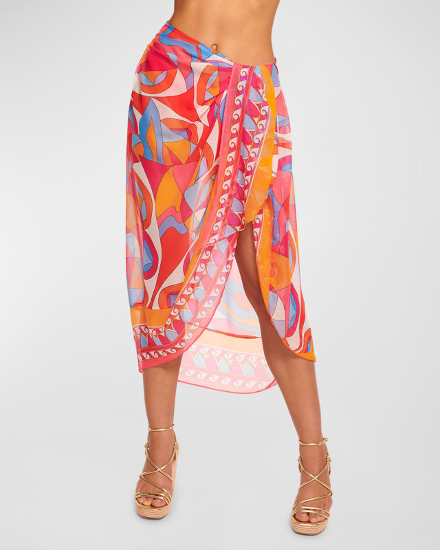 Iona Printed Pareo Coverup