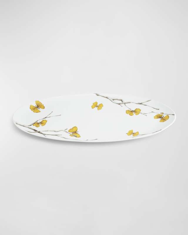 Butterfly Ginkgo Porcelain Platter