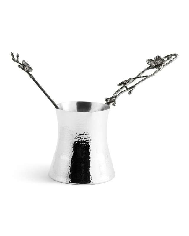 Black Orchid Large Coffee Pot with Spoon
