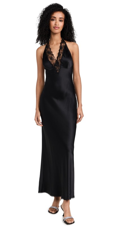 SIR. Aries Halter Gown Black