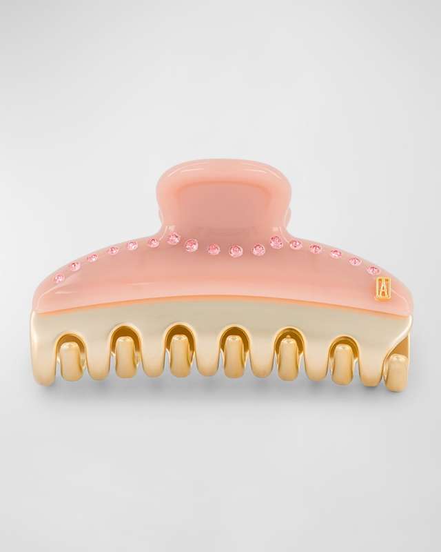 Crystal Embellished Two-Tone Claw Clip