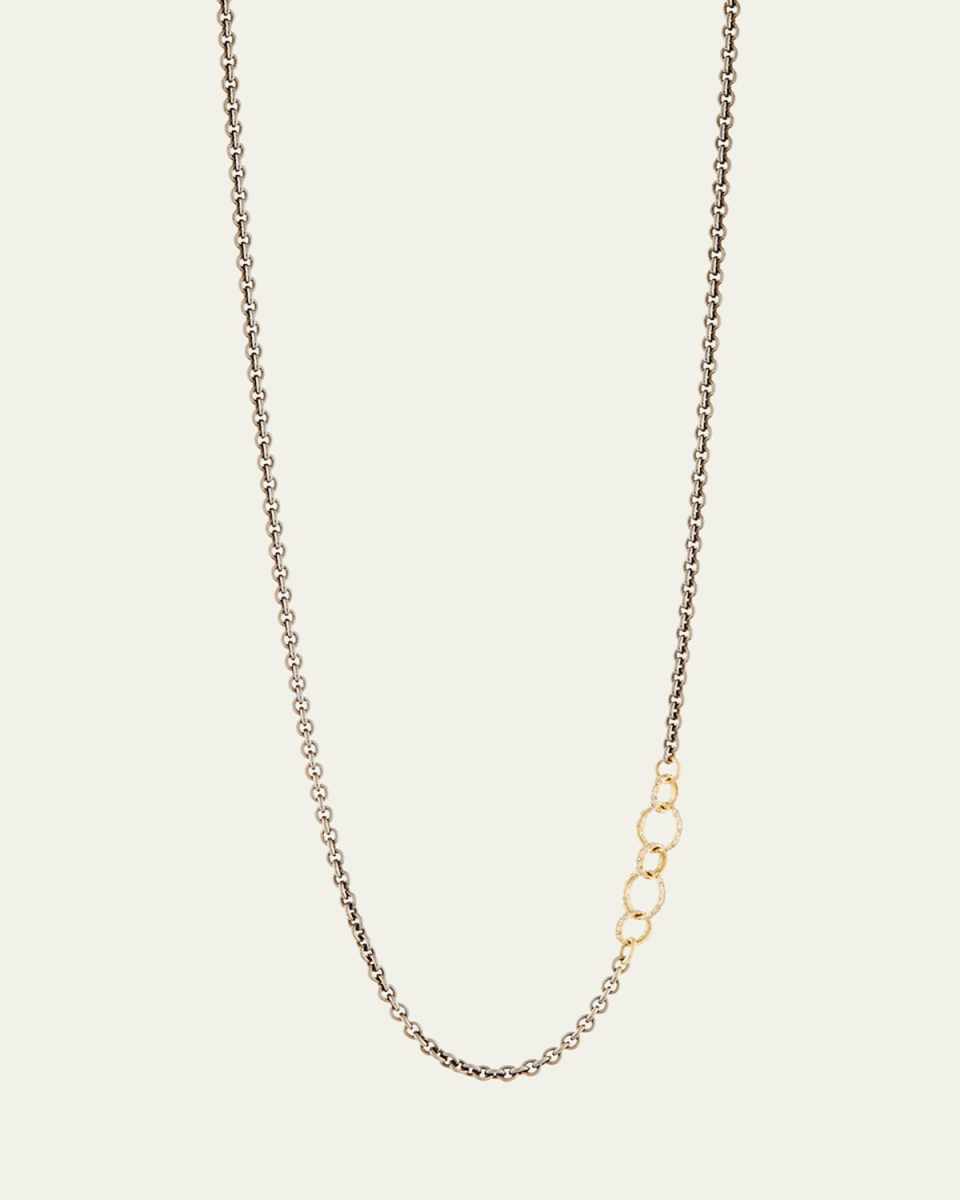 Old World Chain Necklace with Champagne Diamonds