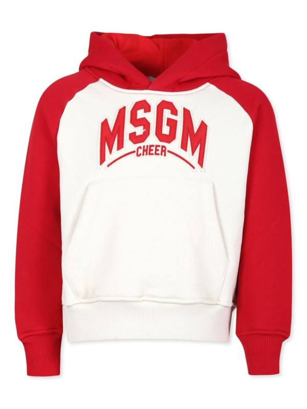 logo-embroidered hoodie