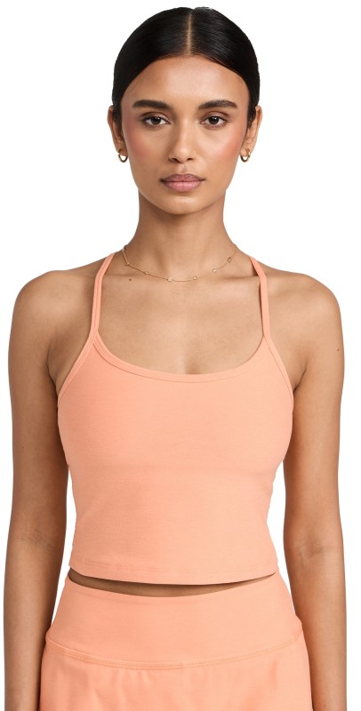 Beyond Yogapacedyelim Racerback Cropped Tank Marmalade Heather