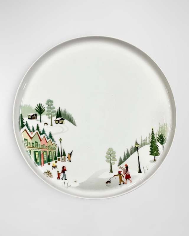 Winter Decor Toulouse Dinner Plate 10", Set of 4