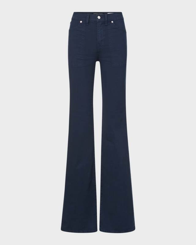 Crosbie Wide-Leg Patch Pocket Jeans