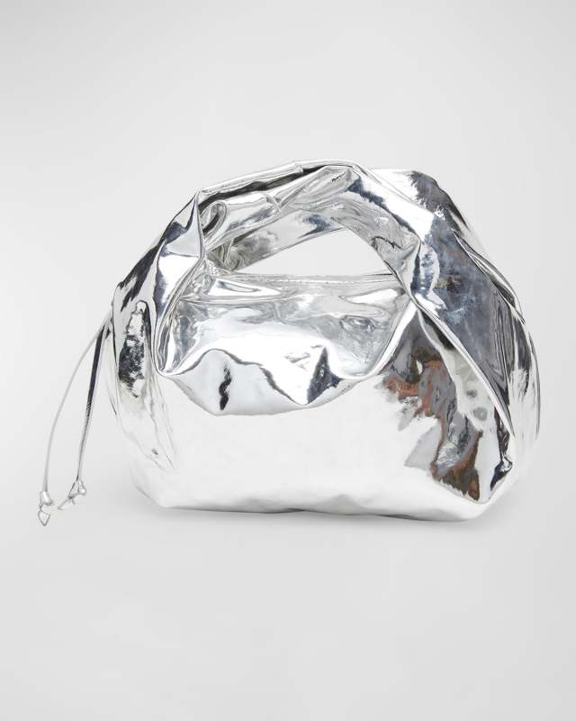 Twister Small Metallic Top-Handle Bag