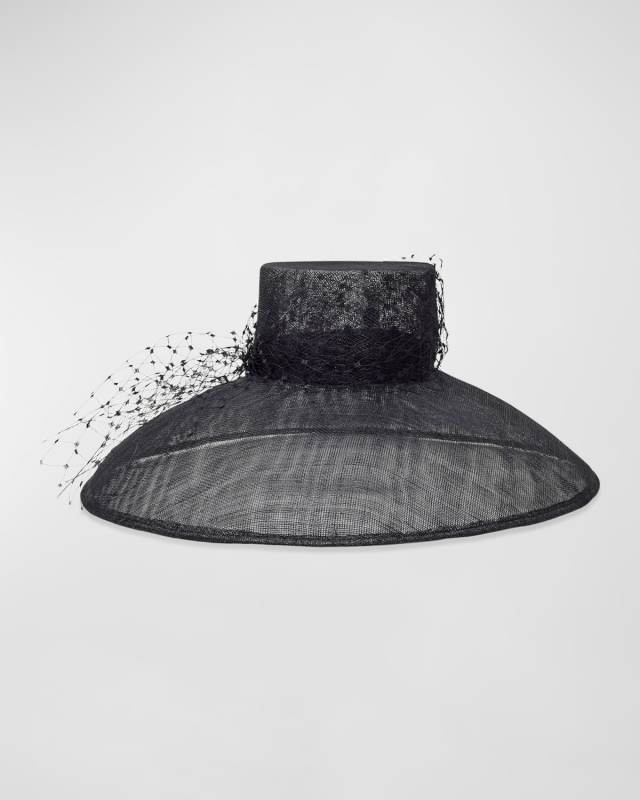 Joanne Veiled Hemp Fedora