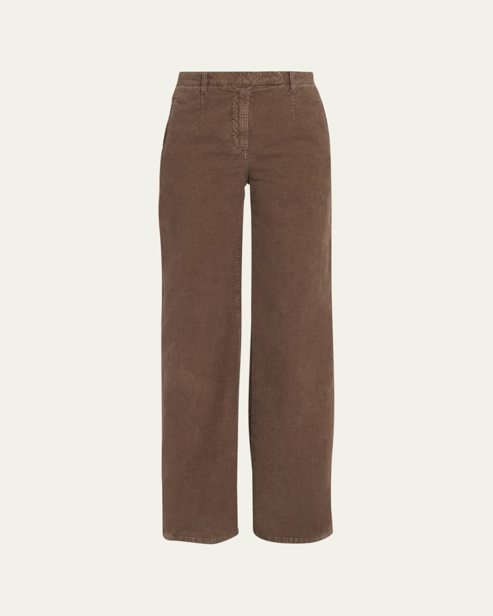 Eglitta Straight-Leg Corduroy Pants
