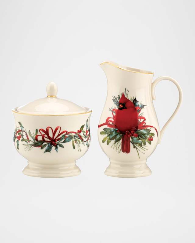 Winter Greetings Sugar & Creamer Set