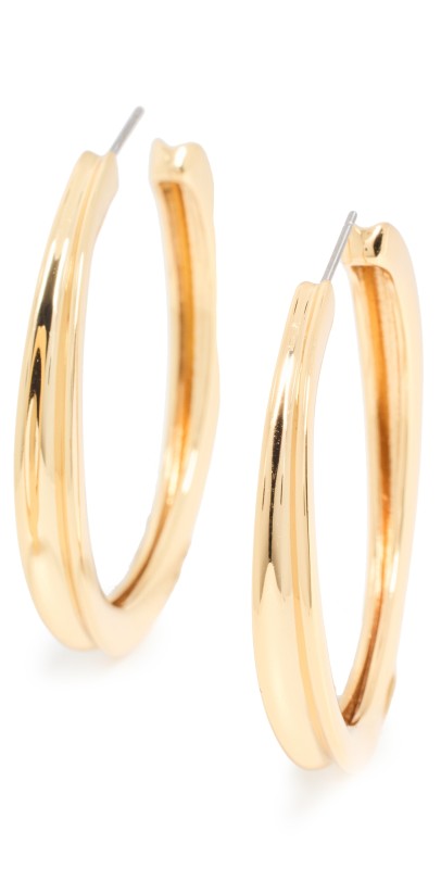 Jenny Bird Slim Doune Hoops High Polish Gold