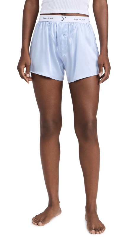 Fleur du Mal Unisex Washable Silk Boxers Ice Queen