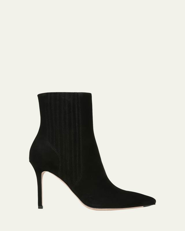 Lisa Suede Stiletto Ankle Booties