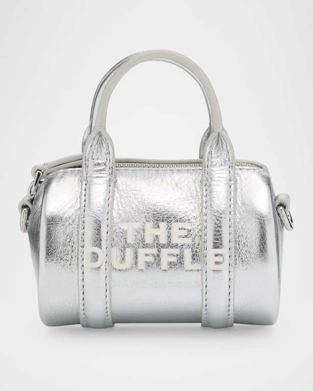 The Metallic Leather Nano Duffle Crossbody Bag