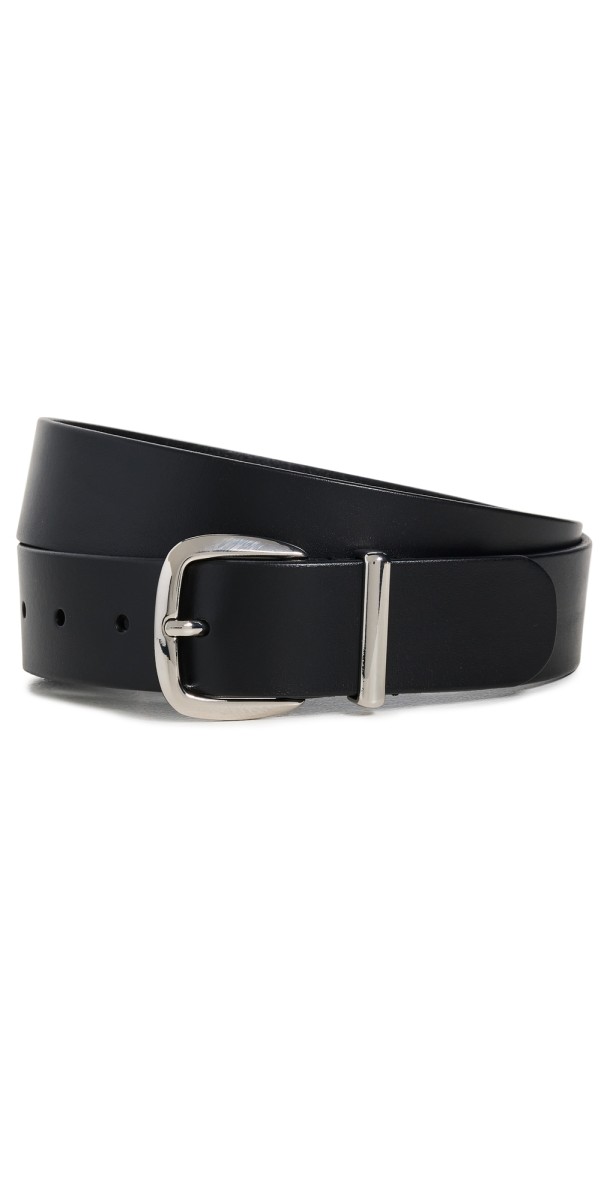 Madewell The Essential Wide Leather Belt True Black