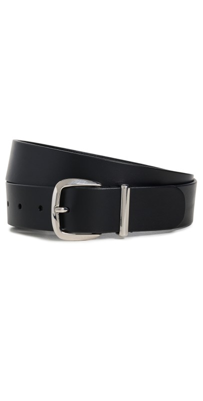 Madewell The Essential Wide Leather Belt True Black