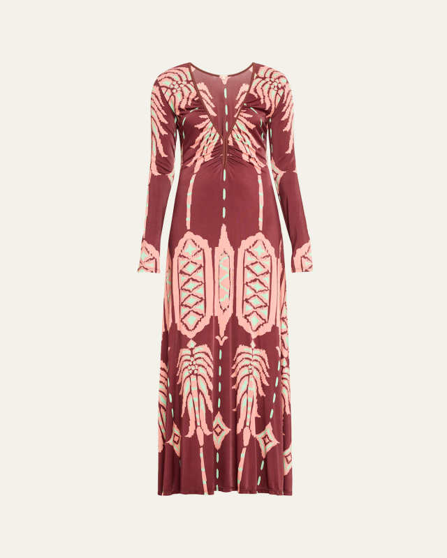 Alma Bordada Printed Jersey Reversible Dress