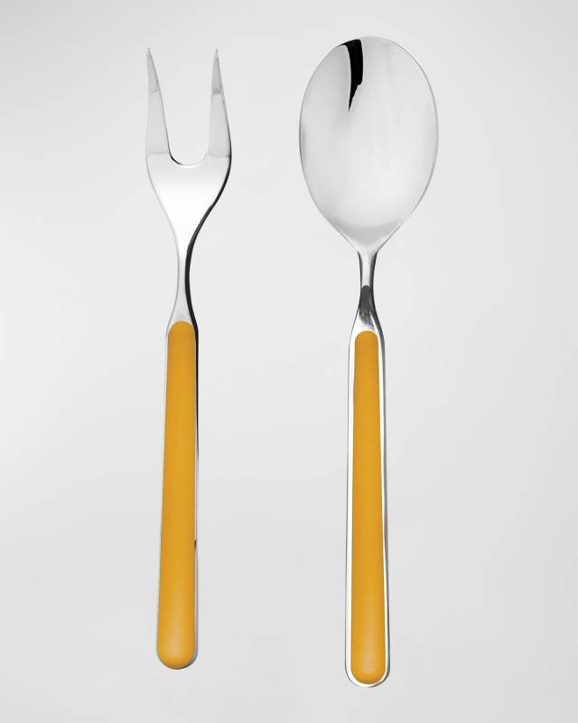 Fantasia Mustard 2-Piece Serving Set