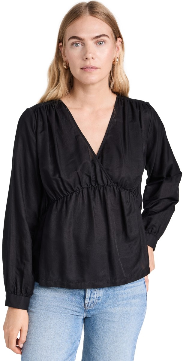 XIRENA Delia Top Black