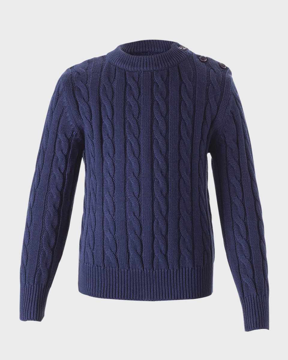 Boy's Cable Knit Sweater, Size 2-10