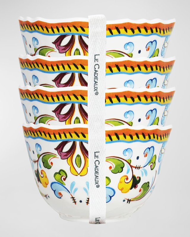 Melamine Dessert Bowls, Set of Four