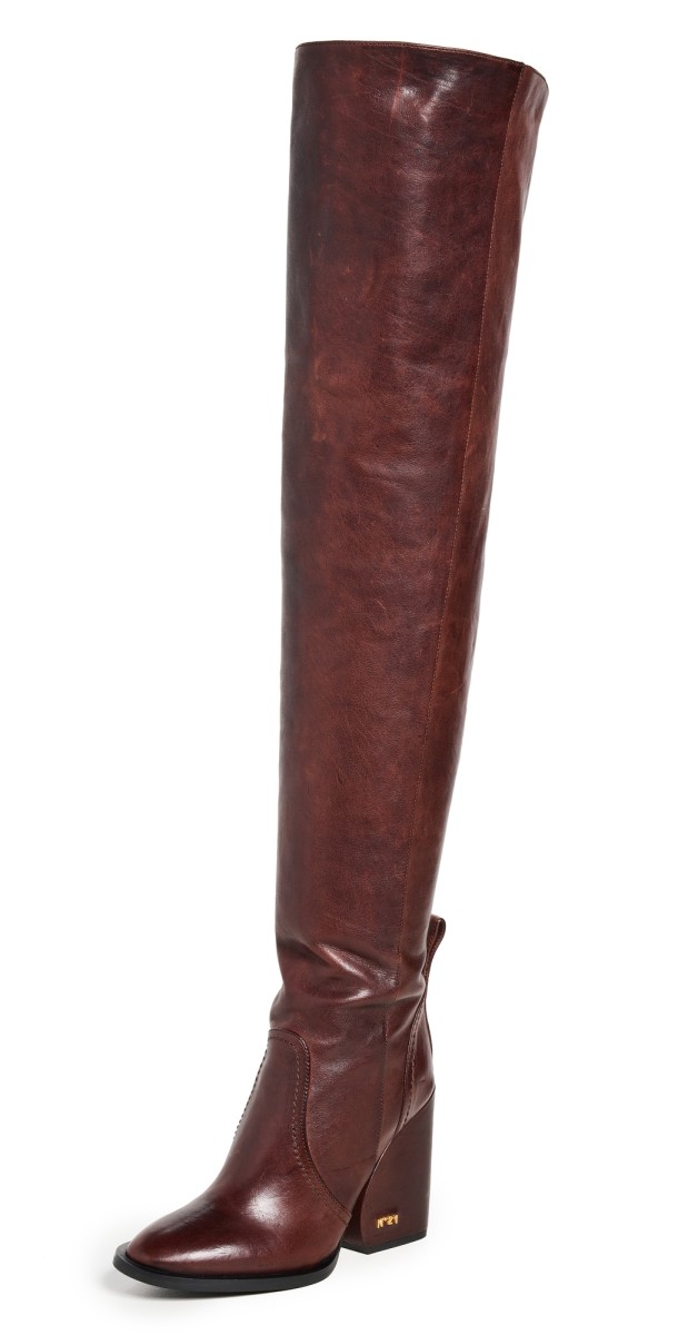 No. 21 High Boots Brown