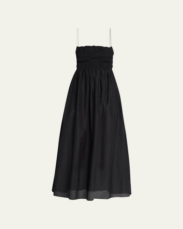 Gathered One-Shoulder Maxi Dress