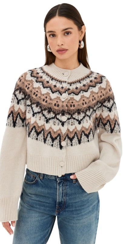 Altuzarra Barnum Sweater Ivory Fair Isle