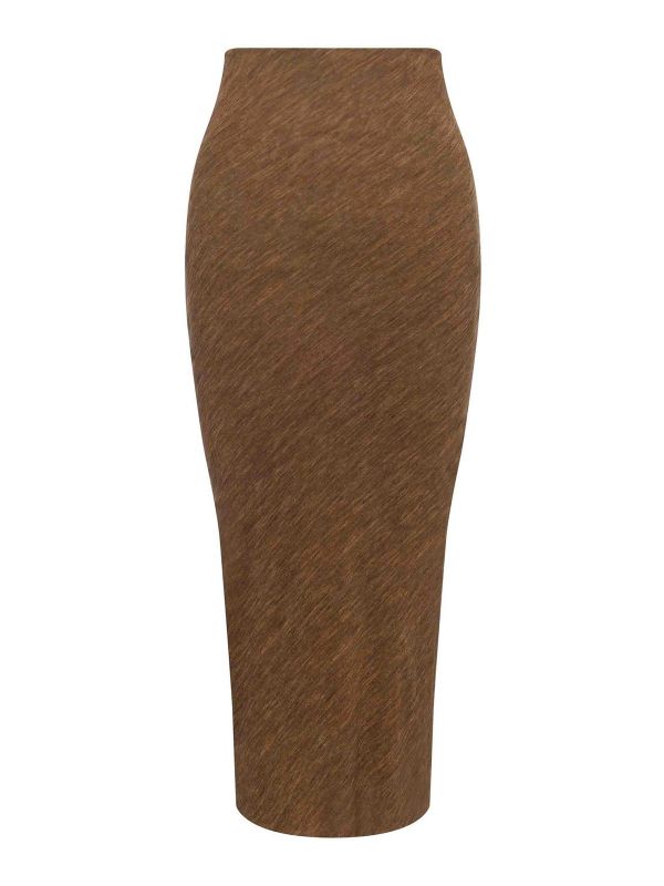 Philosophy di Lorenzo Serafini Jupe Midi - Marron