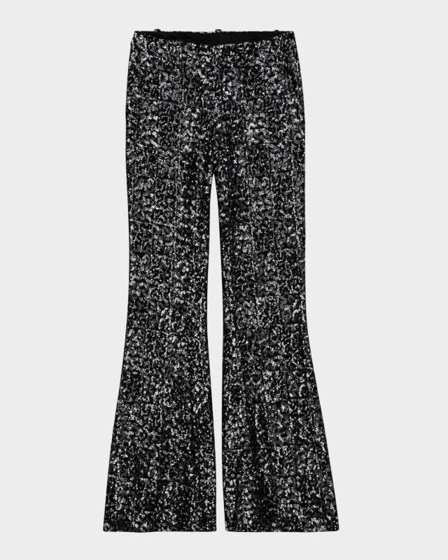 Prevy Sequined Flare Pants