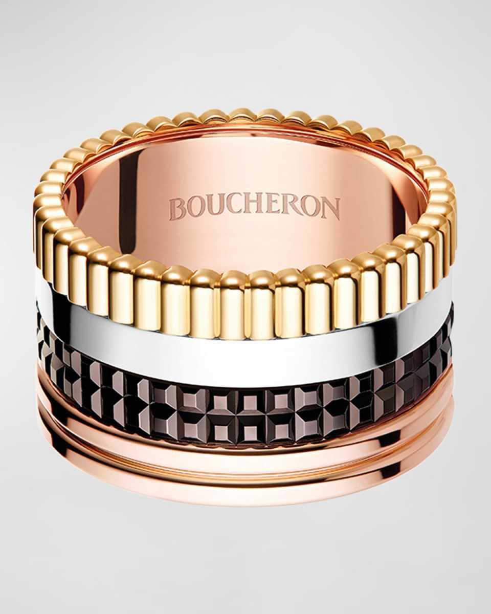 Quatre 18K Gold Classique Large Band Ring
