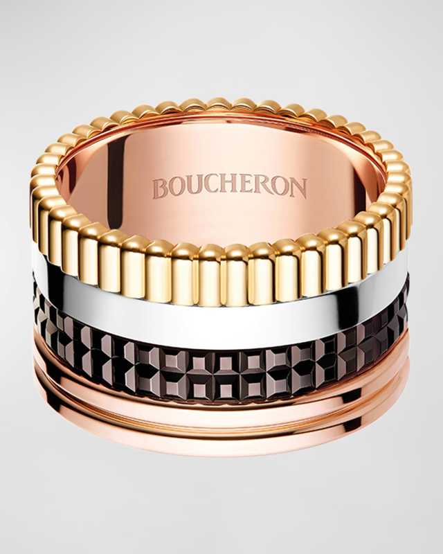 Quatre 18K Gold Classique Large Band Ring