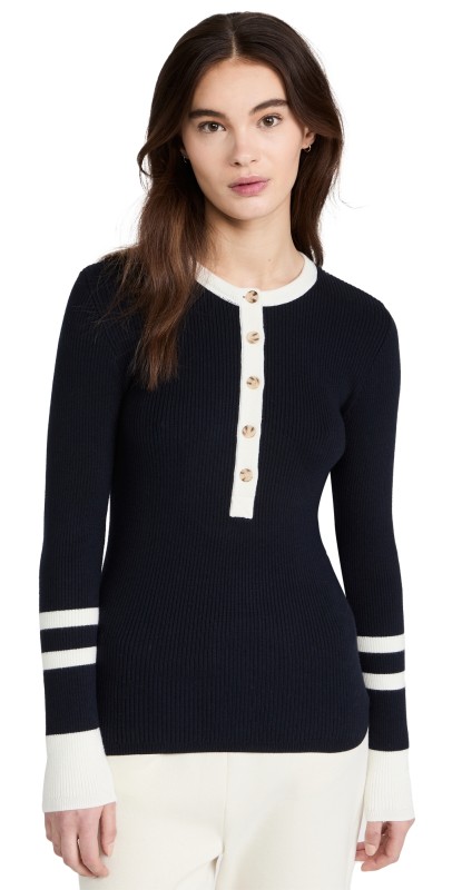 Faherty Mikki Henley Costal Colorblock