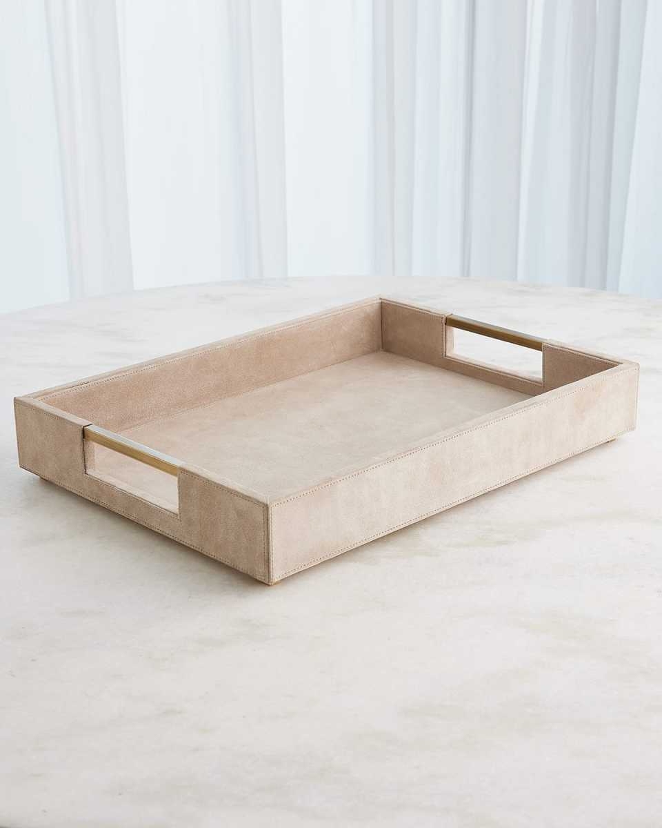 Posh Suede Tray, 22" x 16"
