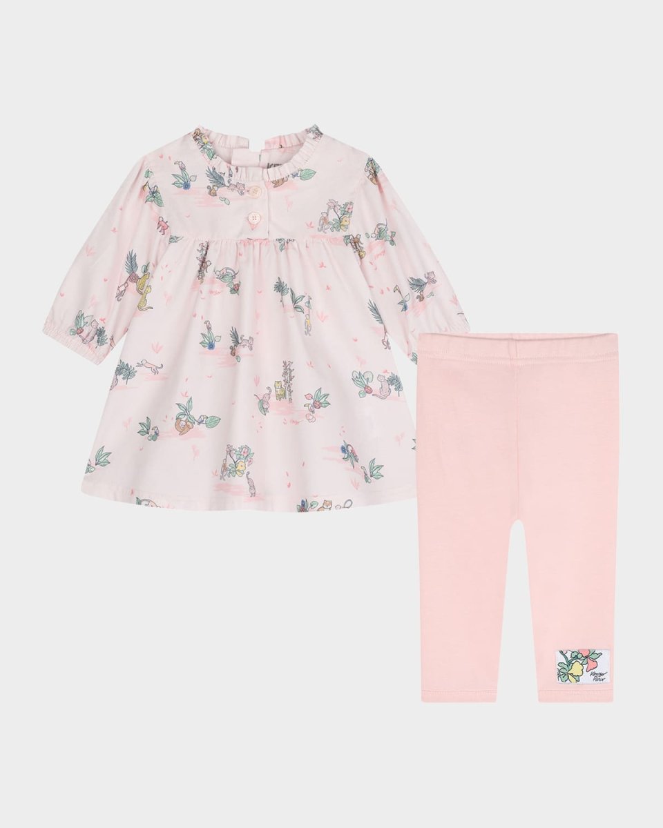 Girl's Velvet Dress & Leggings Set, Size 6M-18