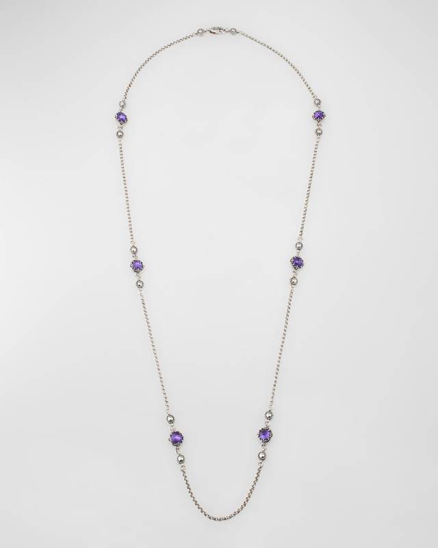 Gen K 2 Sterling Silver and Rock Crystal Necklace