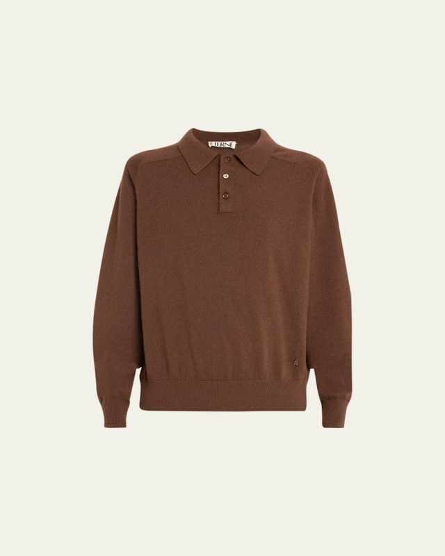 Brady Cashmere Blouson Polo Sweater