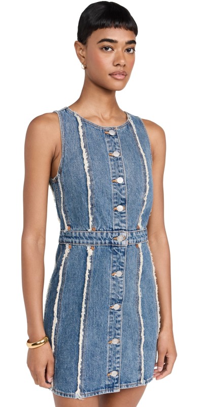RE/DONE Fray Denim Dress Bruna