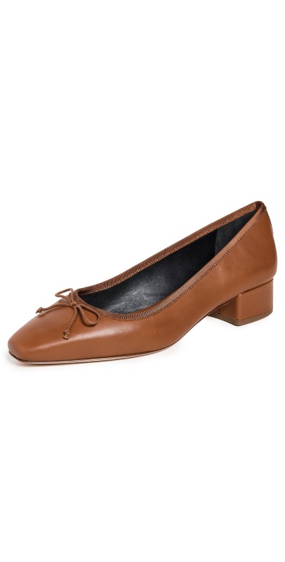 Veronica Beard Cecile Flats Caramel