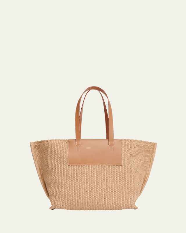 Market Raffia Tote Bag