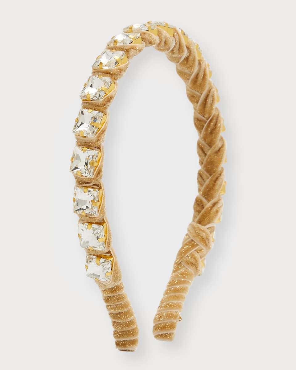 Square Embellished Strand Headband