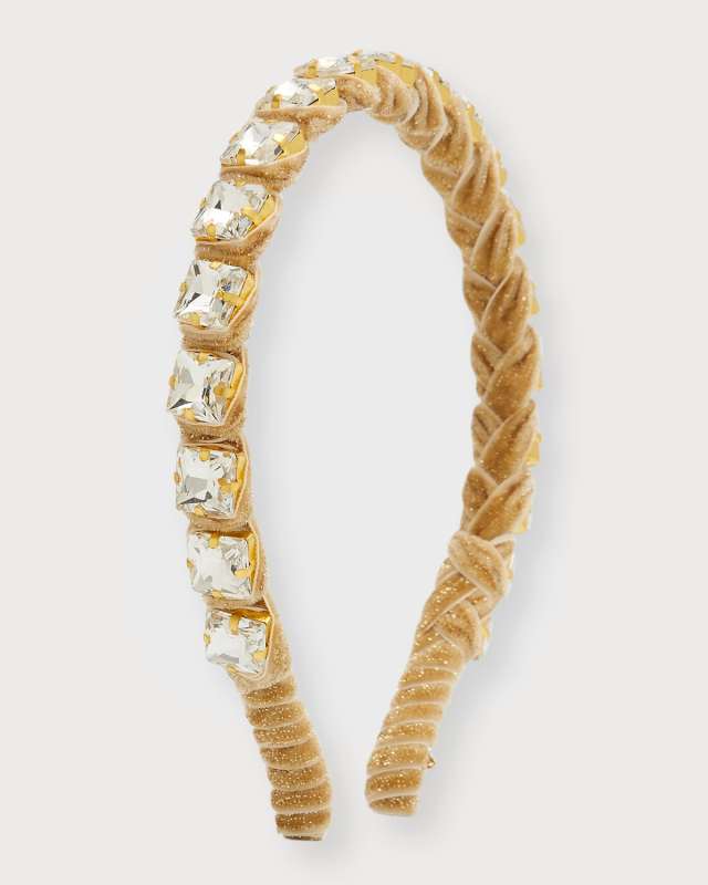 Square Embellished Strand Headband